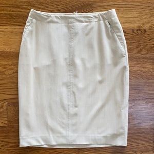 Escada beige pencil skirt size 36 or 4